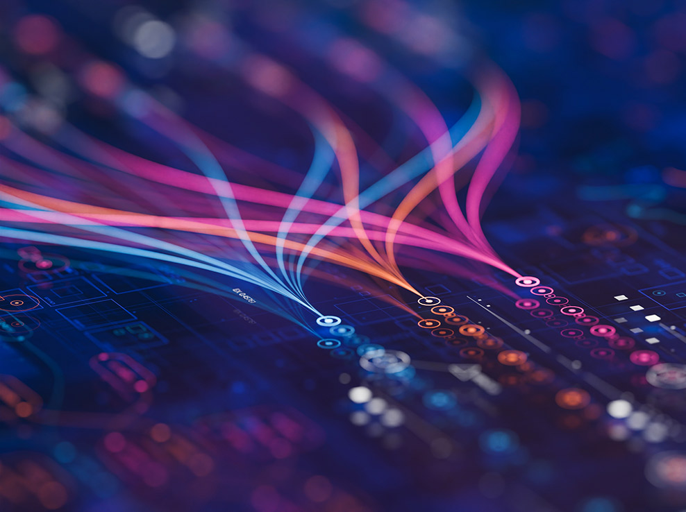 Abstract view of data streams